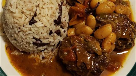 Oxtail And Butter Beans With Rice And Peas Recipe Sundaydinner 🇯🇲 💕 Islandcooking Tastyandnice