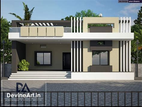 Single Floor Normal House Front Elevation Front Home Design New