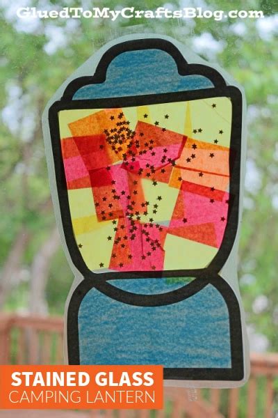 Stained Glass Camping Lantern Camping Theme Crafts Tent Craft