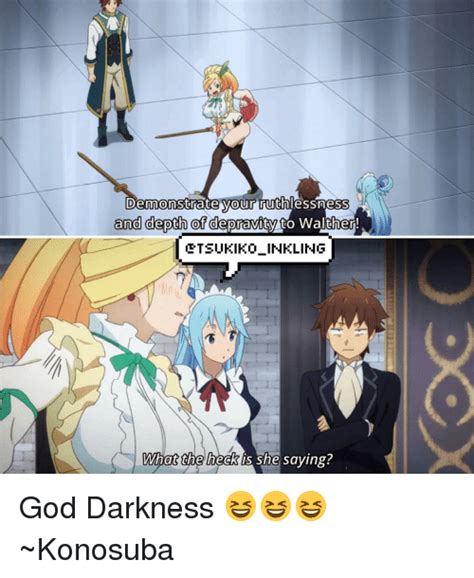 25 Best Memes About Darkness Konosuba Darkness Konosuba Memes