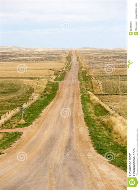 Long Straight Dirt Road In North Carolina America Stock Photo Image