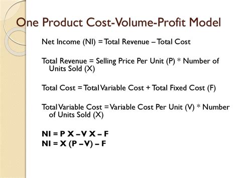 Cost Volume Profit Cvp Analysis Online Presentation