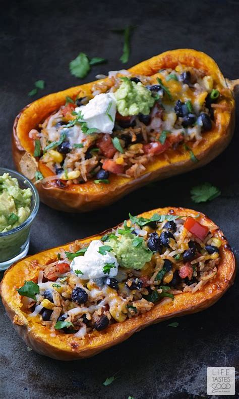 Stuffed Butternut Squash By Life Tastes Good Is A Meatless Meal