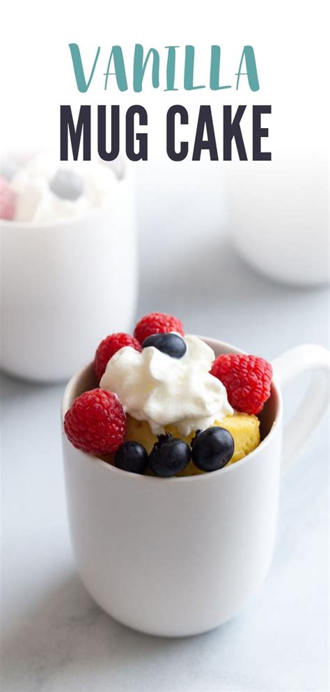 This vanilla mug cake recipe only has eight ingredients and they are all very basic pantry ingredients that you probably already have on hand: Easy Vanilla Mug Cake | Recipe | Vanilla mug cakes, Mug ...