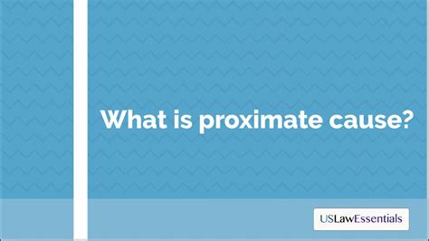 Proximate, unforeseeable, and remote cause the proximate cause of an injury is the act or omission of an act without which the harm would not have occurred. What is proximate cause? - YouTube