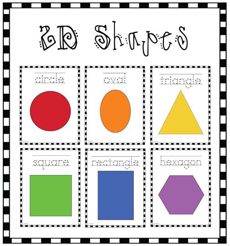 2D Shapes Poster Packet - Classroom Freebies