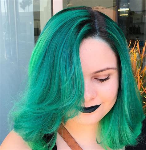 Teal And Green Hair