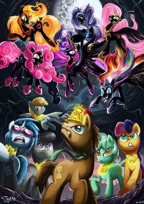 Background Mane 6 Vs The 6 Nightmares My Little Pony Comic My Little