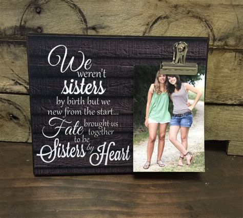 Show your appreciation with these excellent gifts for best friends. Personalized Picture Frame, Gift For Sister, Gift For Best ...