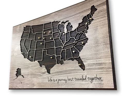 Push Pin Map Of The United States Map To Mark Travels Travel Log