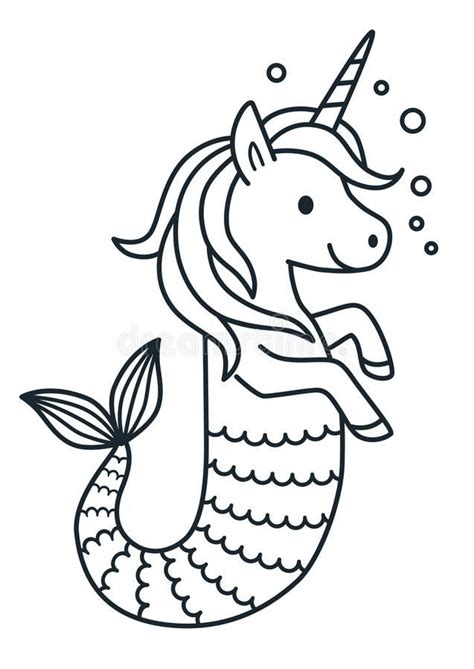 Baby Mermaid Coloring Page - youngandtae.com | Mermaid coloring pages