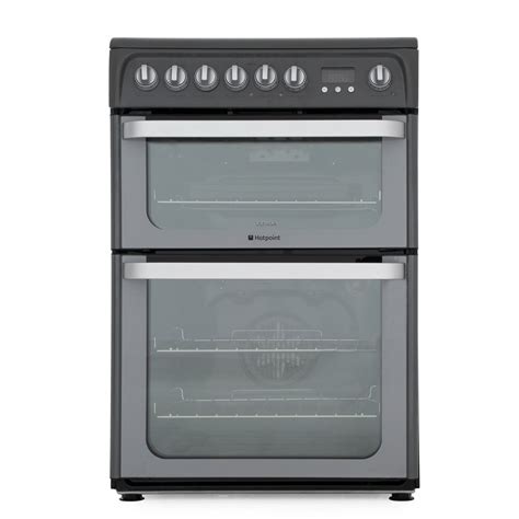 Buy Hotpoint Hue61g Ceramic Electric Cooker With Double Oven Hue61gs