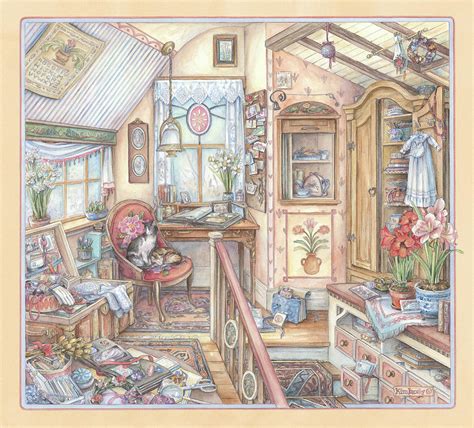 Attic Treasures Painting By Kim Jacobs Pixels