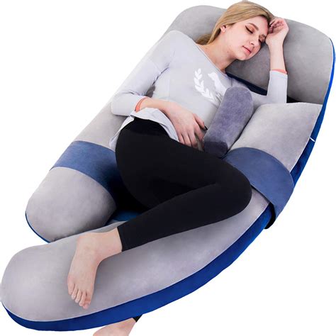 Each of these body pillows forms to the contour of your body to support your body and allows you to sleep at a consistent height. 60in Full Body Pillow | Nursing, Maternity and Pregnancy Body Pillow | Awesling Extra Large U ...