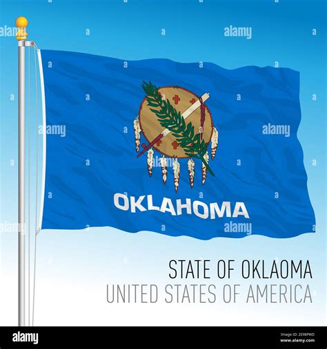 Oklahoma Federal State Flag United States Vector Illustration Stock