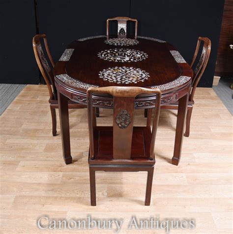 We offer an interesting and exquisite collection of fine chinese lacquer coffee tables, ming tables, sofa tables, as well as european chaise lounges, dining chairs, and parlor chairs. Antique Chinese Dining Set Table and Chairs Mother of ...