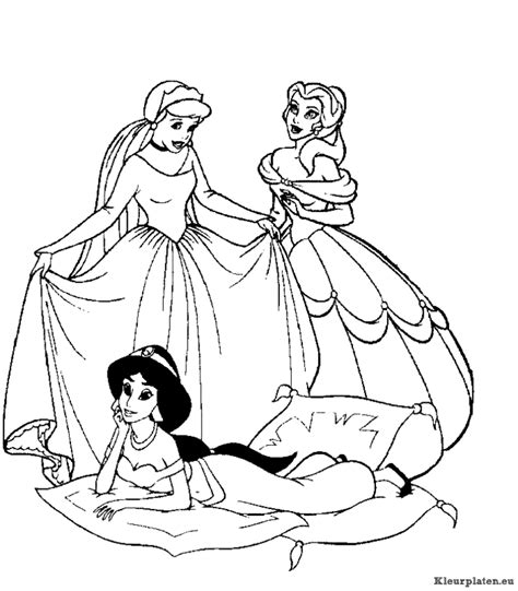 Disney princess double sided puzzle and colour jigsaw puzzle 24. Kleurplaten Prinses | Brekelmansadviesgroep