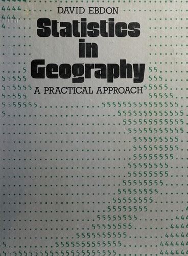 Statistics In Geography 1977 Edition Open Library