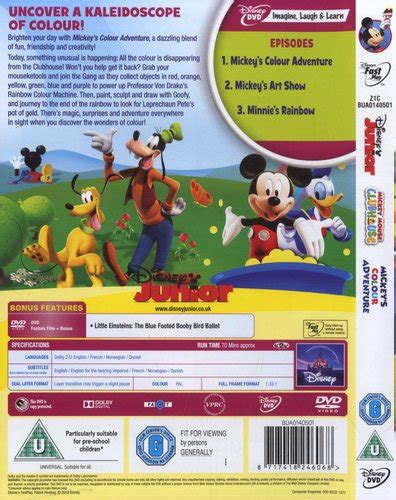 Mickey Mouse Clubhouse Mickeys Colour Adventure Dvd Dvd Buy