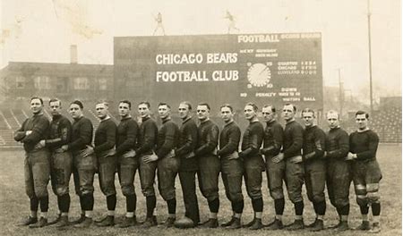Image result for NFL) franchise in Decatur, IL, transferred to Chicago. The team took the name Chicago Bears.