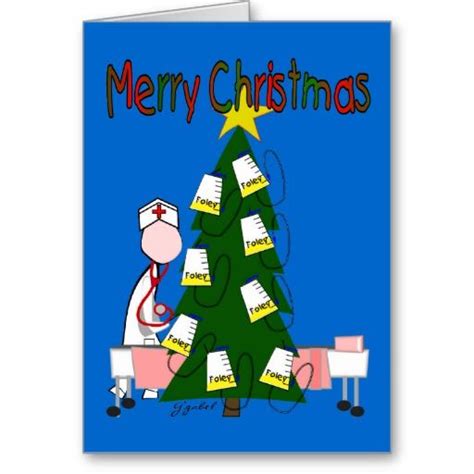Nurse Christmas Merry Christmas Card Holiday Cards Christmas