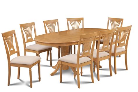 Table, 6 chairs, 3d mdf tempered glass, folding beautiful, soft kitchen sets. 9 PIECE OVAL DINING ROOM TABLE SET w/ 8 SOFT-PADDED CHAIRS ...