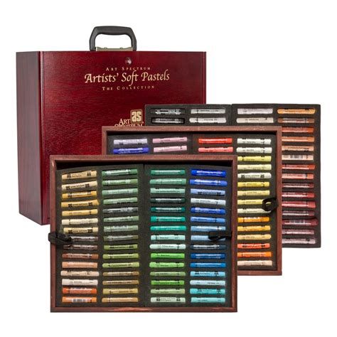 Art Spectrum Soft Pastels Set Deluxe Wooden Box Set Set Of 154