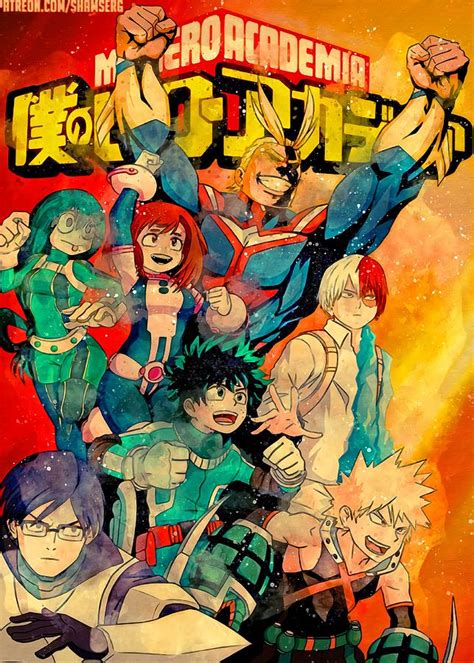 My Hero Academia Poster Painting By Dan Lee Fine Art America