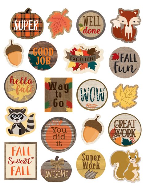 Home Sweet Classroom Fall Stickers Tcr8581 Teacher Created Resources