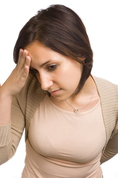 Woman Pulling Funny Face Stock Image Image Of Stressed 13227851