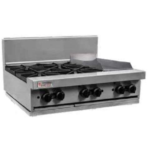 Trueheat RCT9 4 3G NG Gas Cooktop 4 Burner 300mm Griddle