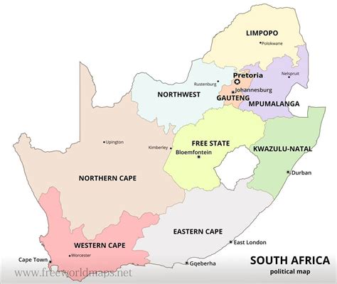 Political Map Of South Africa Asia Africa Map
