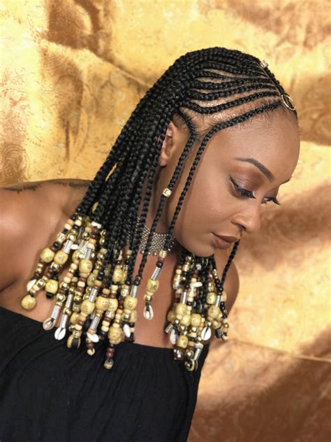 23 badass tribal braids hairstyles to try braids with beads. 202 + Braided Hairstyles For Black Girls | Braids with beads, Braids for short hair, Braided ...