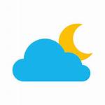 Weather Icon Half Moon Crescent Icons Clipart