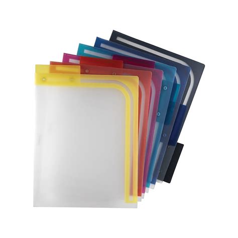 Staples Better Poly File Folders 3 Tab Letter Size Assorted Colors 6pk