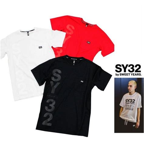 Sy32 By Sweet Years 12223 Vertical Logo Pocket Tee Bigロゴ 胸ポケット半袖tシャツ