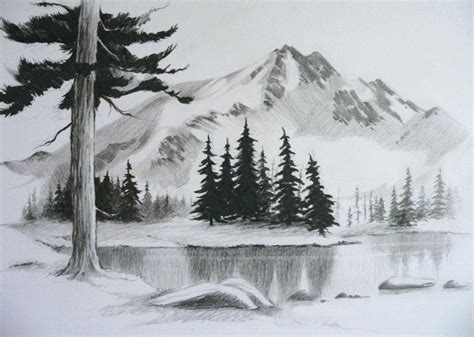 Start downloading your free files. Landscapes In Pencil Pdf Drawing at GetDrawings | Free download