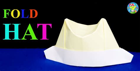 Fold Paper Hat Origami Paper Hat A4 Paper Fold Simple Design