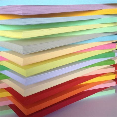 250 Sheet 170gm A4 Coloured Card Choice Of 23 Colours Pastels