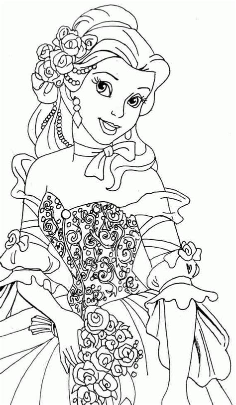 Belle Printable Coloring Pages