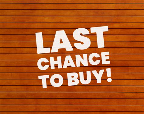 Last Chance To Buy Cycle Of Good