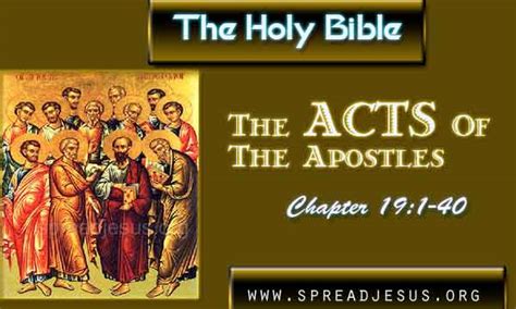 Acts 191 40 The Holy Bible The Acts Of The Apostles Chapter 191 40