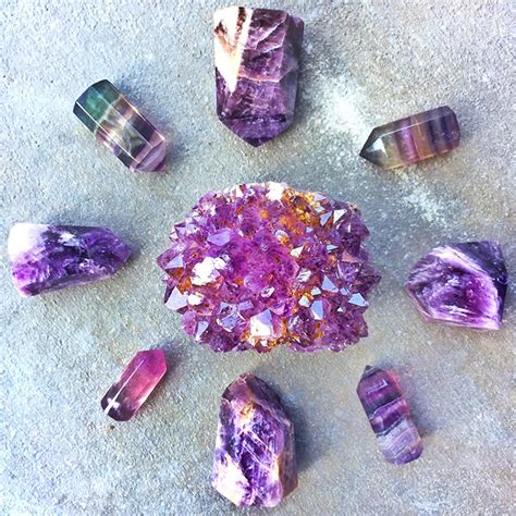 Purple Gemstones Stones And Crystals For Meditation And Peace