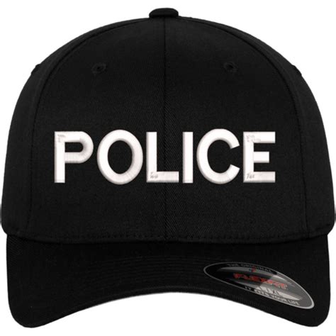 Police Embroidered Flexfit Duty Baseball Cap Custom