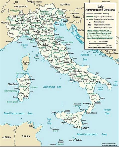 Karta Italije Gradovi Gorje Karta