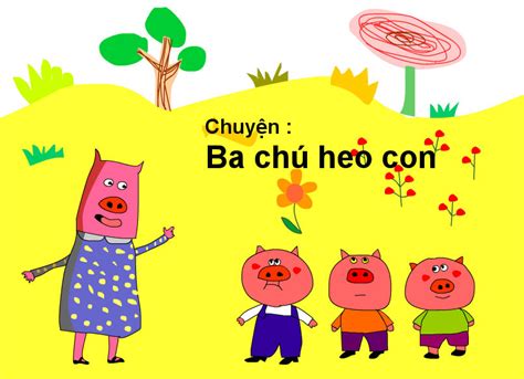 Mẫu Vẽ Tranh Ba Chú Lợn Con đáng Yêu Và Dễ Thương
