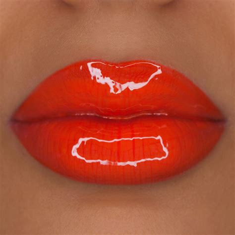 Wet Cherry Lip Gloss Color Lip Gloss Lime Crime Lip Makeup Orange Lips Glossy Lips