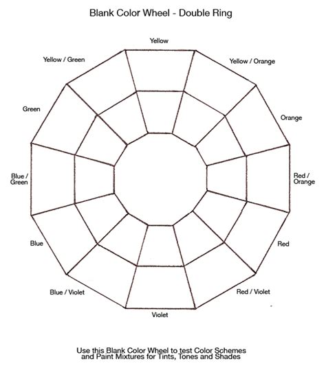 Free Printable Color Wheel Charts Free Pdf Downloads Secondary Color