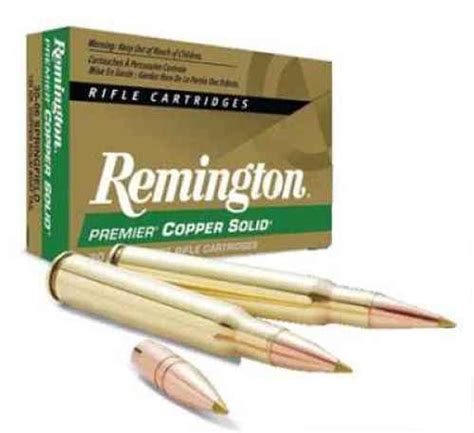 Remington 7mm Rem Mag Ammunition Premier Pcs7mma 140 Grain Solid Copper