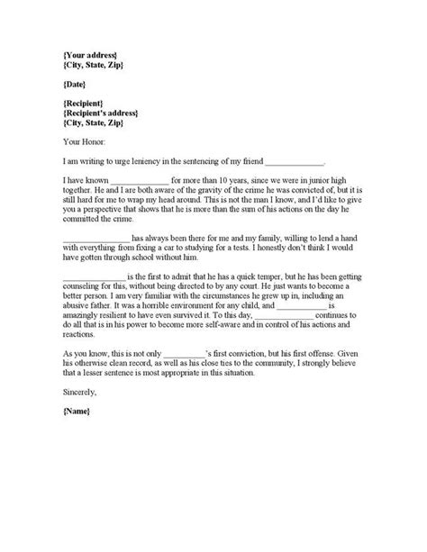 Professional character letter for coworker sample. Sample Character Letter To Judge | Letter to judge ...